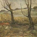 Oljemålning, Gideon Börje (1891-1965), landskap, signerad, ramens innermått: 40x45